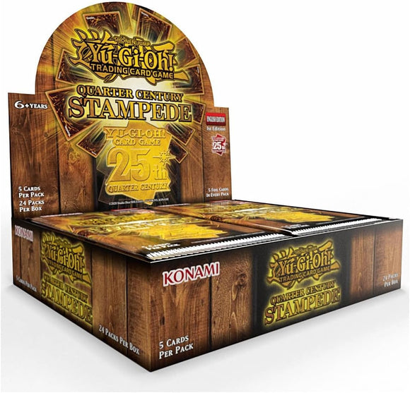 Yu‑Gi‑Oh! TCG - Quarter Century Stampede Booster Display (24 Boosters)