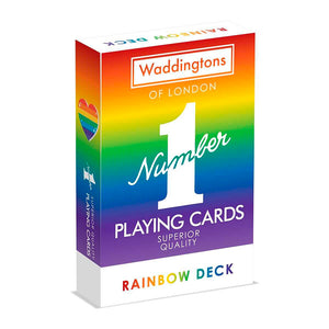 Waddingtons "Number 1" Playing Cards (Poker, Go Fish, etc) - Rainbow