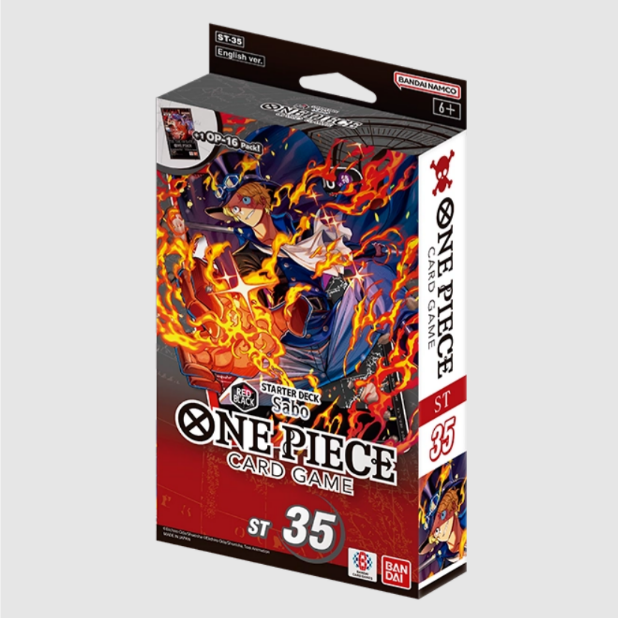 One Piece Card Game Starter Deck - RED/BLACK Sabo- [ST-35]