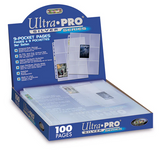 Ultra Pro 9-Pocket Silver Series Page for Standard Size Cards (11-Holes)