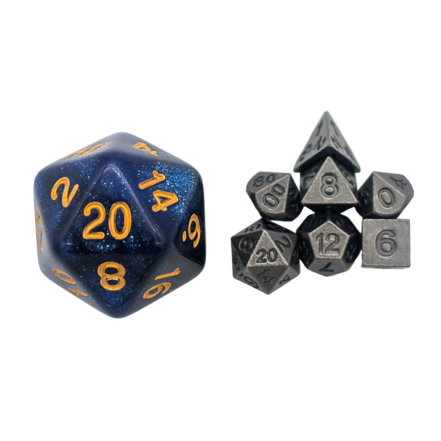 Mystery Dice Goblin - Silver Mini Dice Set