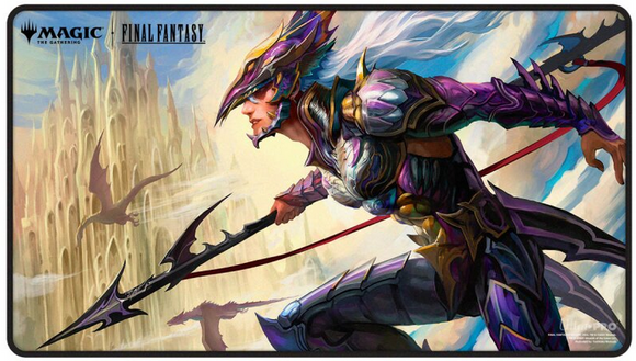 Ultra Pro - FINAL FANTASY Kain, Traitorous Dragoon Black Stitched Playmat