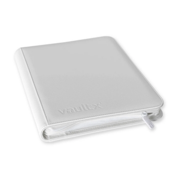 Vault X 9-Pocket & 12-Pocket Exo-Tec® Zip Binder (White Edition