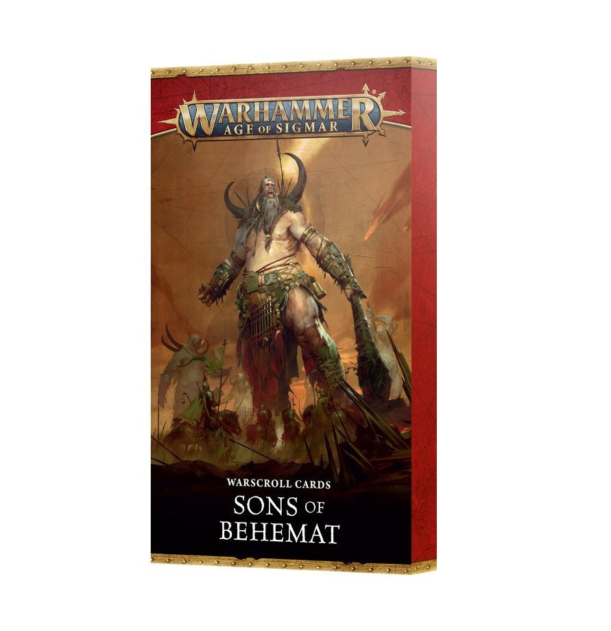Warhammer Age of Sigmar - Warscroll Cards: Sons of Behemat