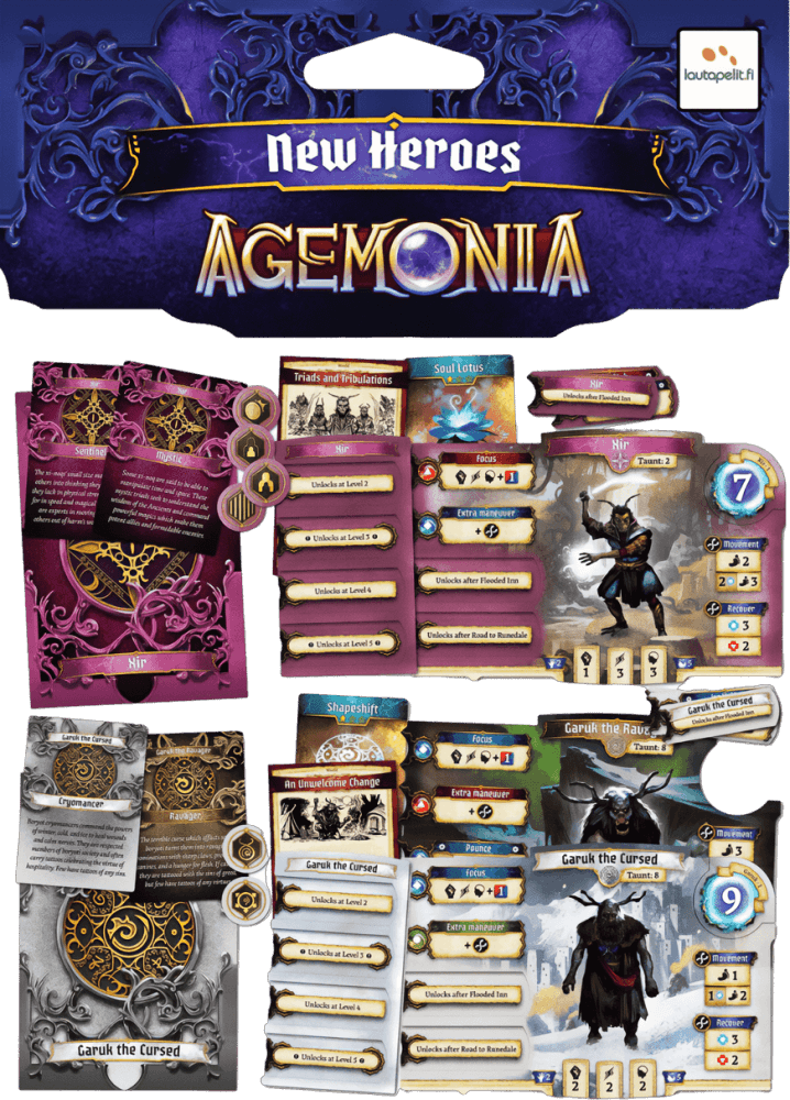 Agemonia: New Heroes expansion (EN)