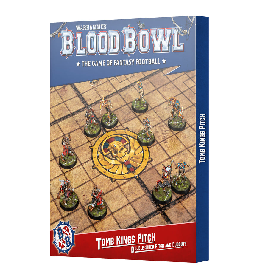 Warhammer Blood Bowl - Tomb Kings Pitch: Double-sided Pitch and Dugouts
