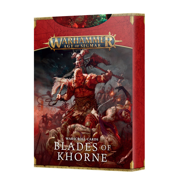 Warhammer Age of Sigmar - Warscroll Cards: Blades of Khorne