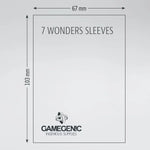 GameGenic 7 Wonders Matte Board Game Sleeves 65x101mm