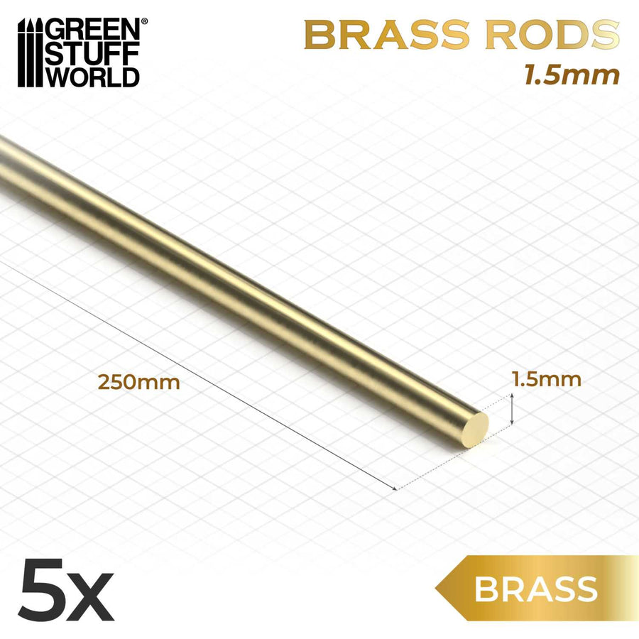 Green Stuff World - Pinning Brass Rods (Multiple)