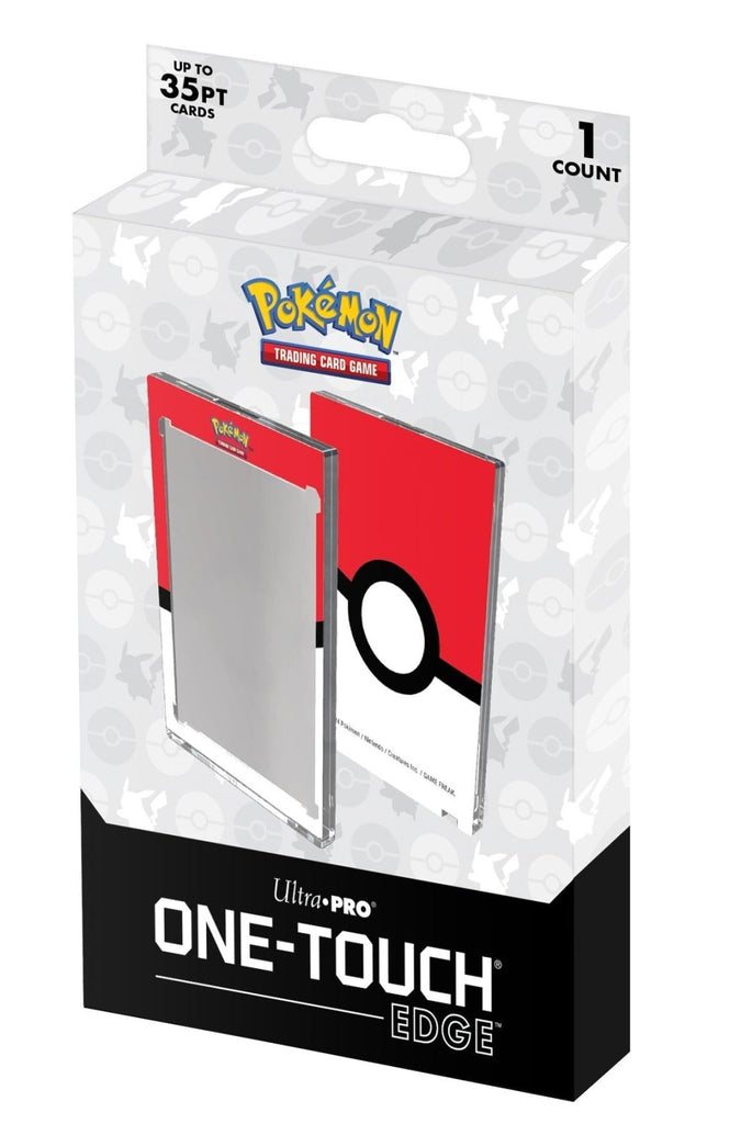 Ultra Pro Single 35pt ONE-TOUCH Edge - Poké Ball Printed Magnetic Card Holder for Pokémon