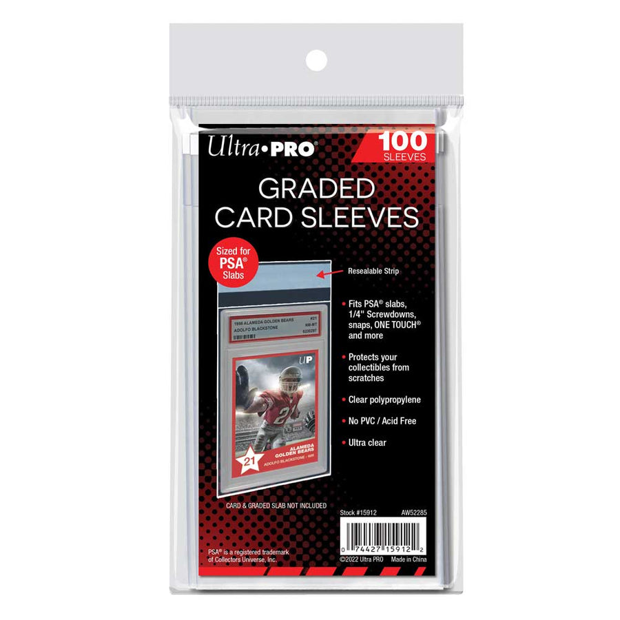 Graded Card Sleeves Resealable for PSA Slabs (100)