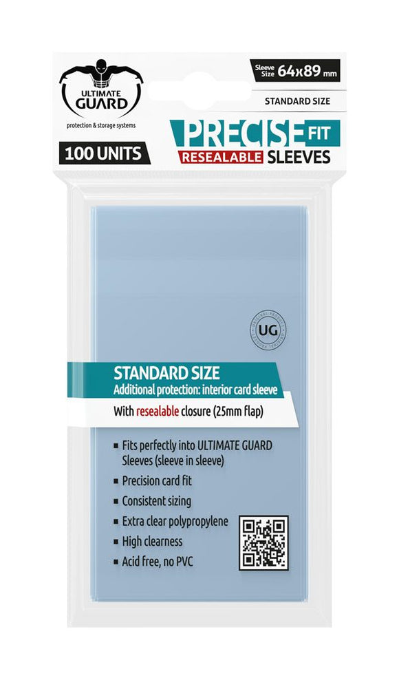 Ultimate Guard Precise-Fit Sleeves Resealable Standard Size (100)