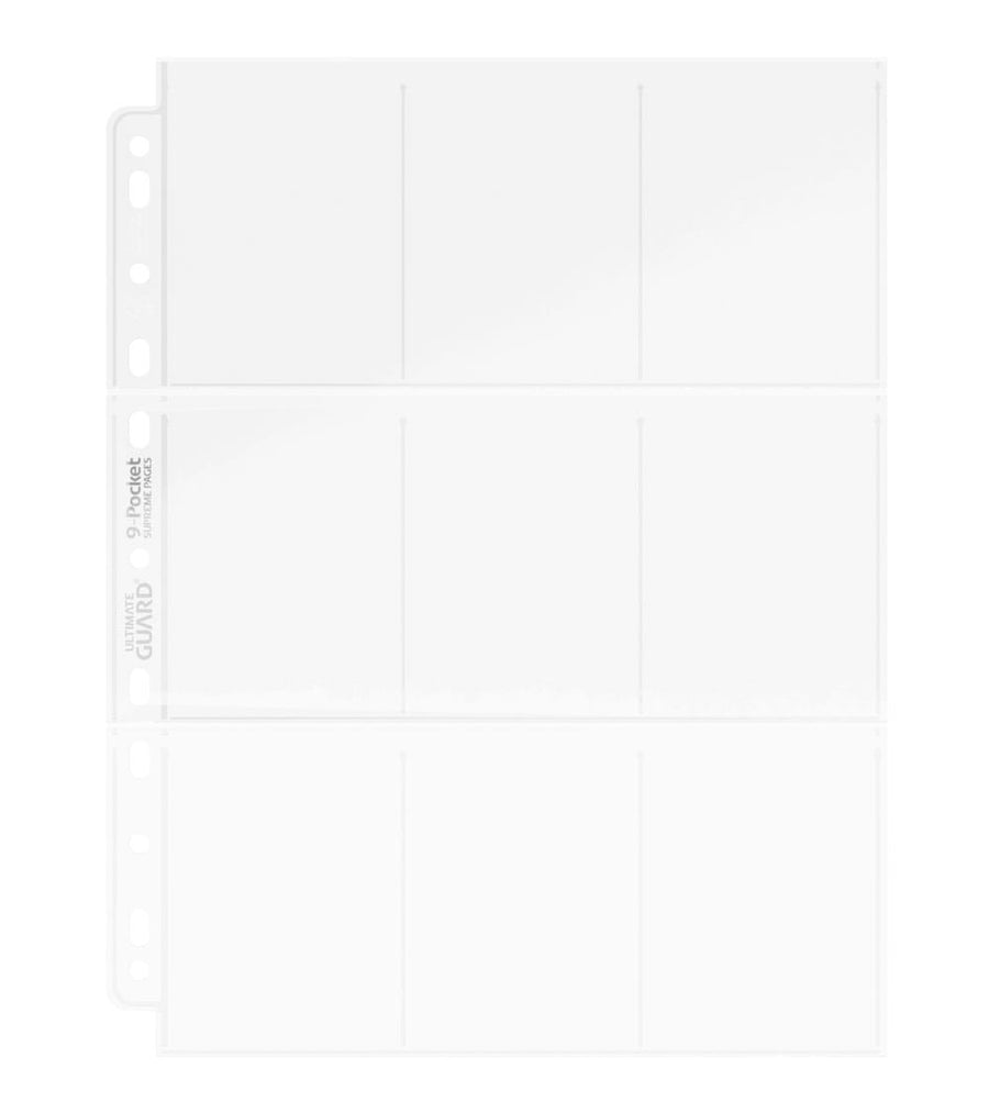Ultimate Guard 9-Pocket Pages Top Loading (100) - Transparent (1st/100-pack)