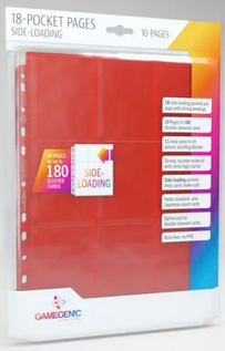 GameGenic 18-Pocket Pages (Side-Loading, 10-pack, multiple colors)