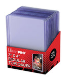 Ultra Pro 3" x 4" Clear Regular Toploader (st/flerpack)