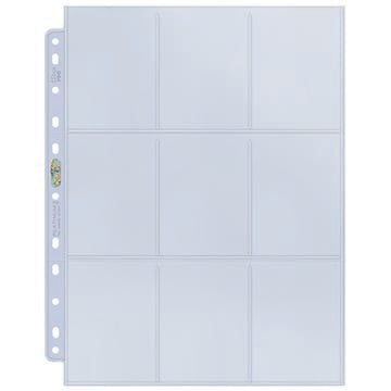Ultra Pro 9-Pocket Platinum Page for Standard Size Cards (11-Holes)