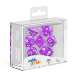 Oakie Doakie Dice, RPG set Translucent 7 Dice