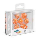 Oakie Doakie Dice, RPG set Translucent 7 Dice