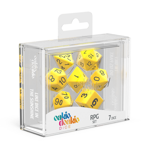 Oakie Doakie Dice RPG set Solid 7 Dice