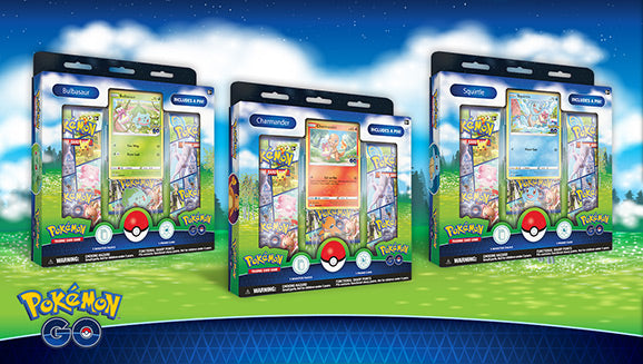 Pokémon TCG: Pokémon GO Pin Collection - Bulbasaur / Charmander / Squirtle