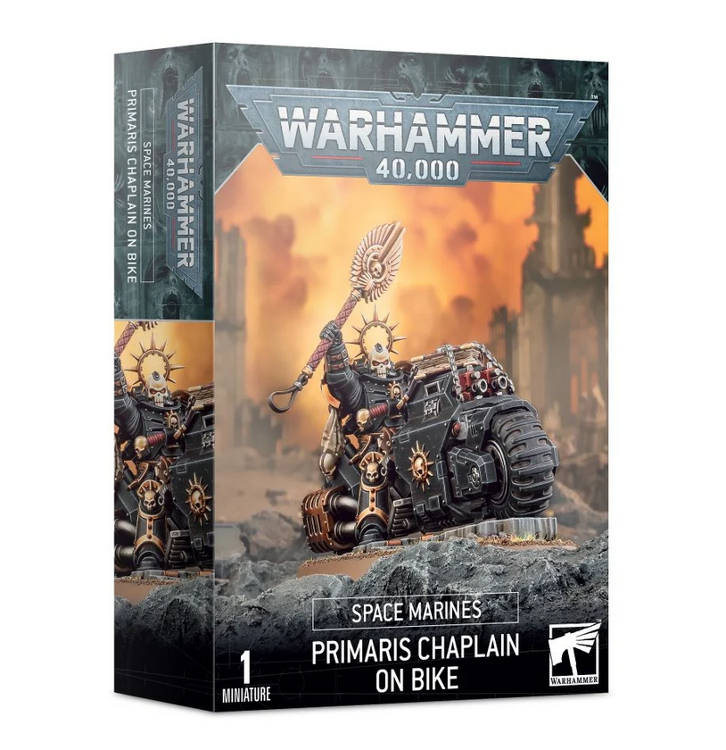 Warhammer 40,000 - Space Marines Primaris Chaplain on Bike