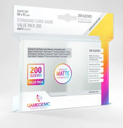 GameGenic Standard Card Game Value Pack 200 (Matte)