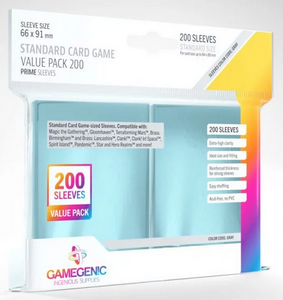 GameGenic Standard Card Game Value Pack 200 (Clear)